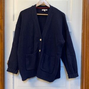 Alex mill navy lambs wool blend sweater xl